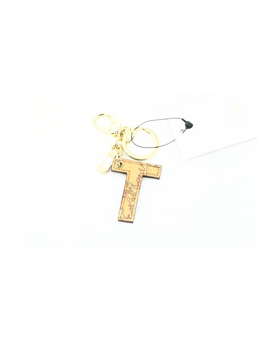 Alviero Martini Logo Keychain In Gold