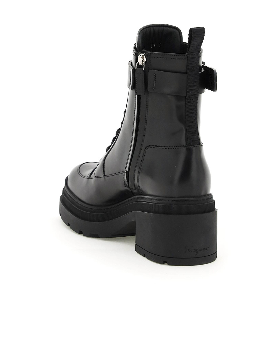 Ferragamo Salvatore  Vara Bow Ankle Boots In Black