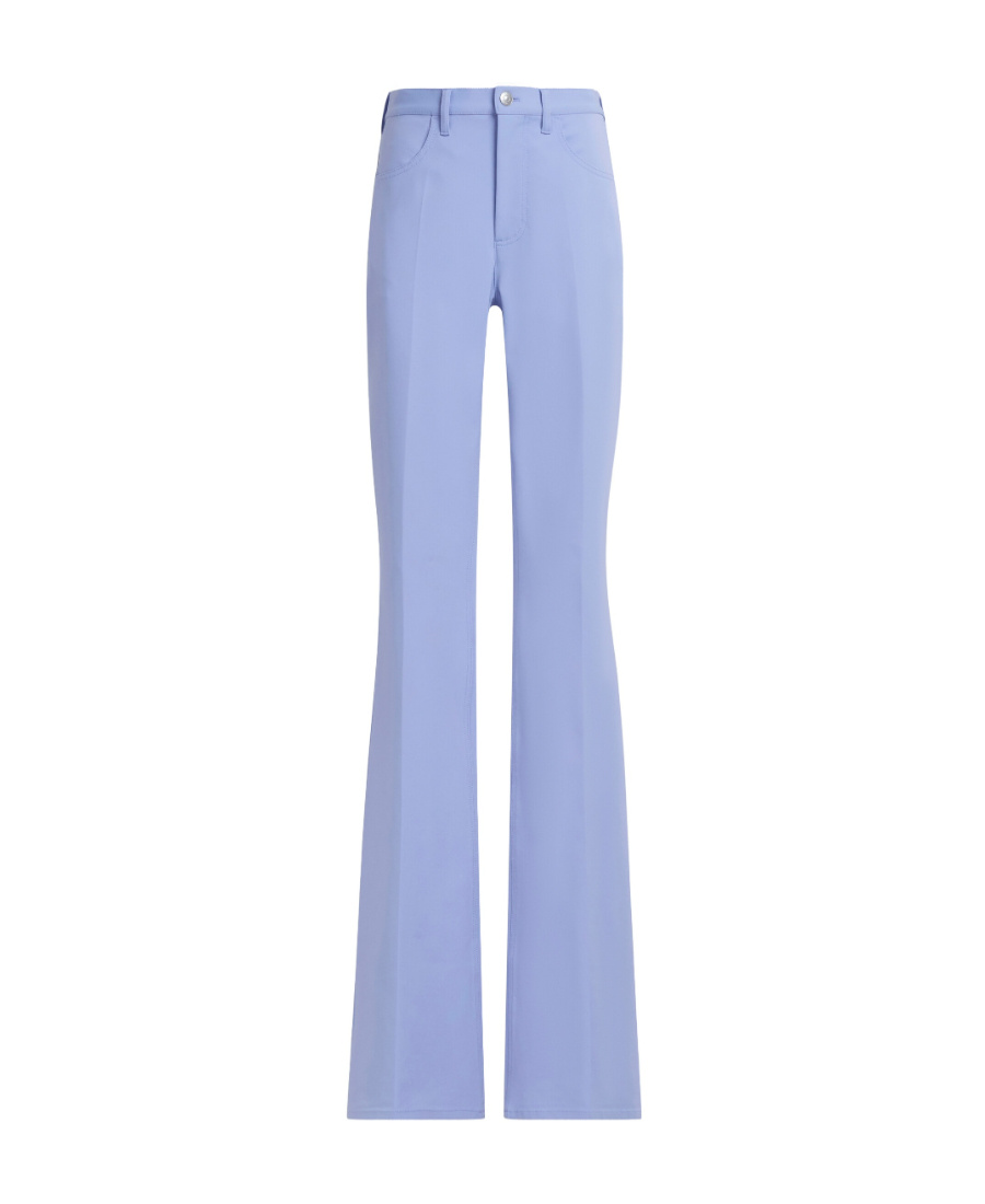 Marni Pressed-crease Straight-leg Trousers In Blue
