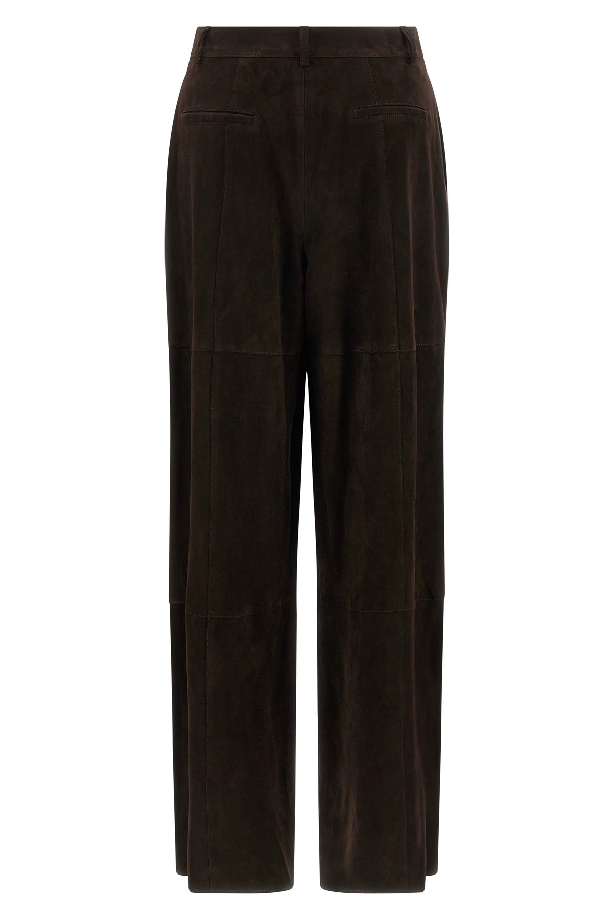 P.a.r.o.s.h Suede-leather Trousers In Black