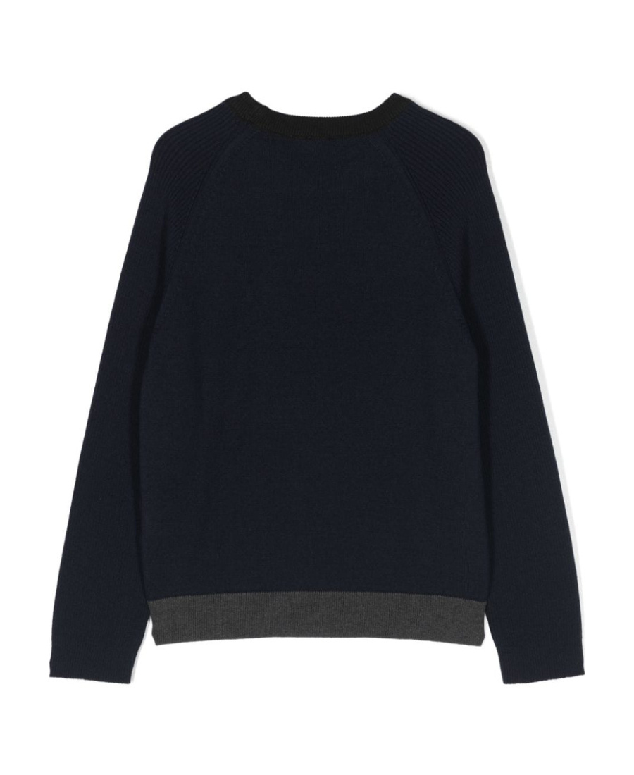 Balmain Logo-embossed Crew-neck Jumper In Black