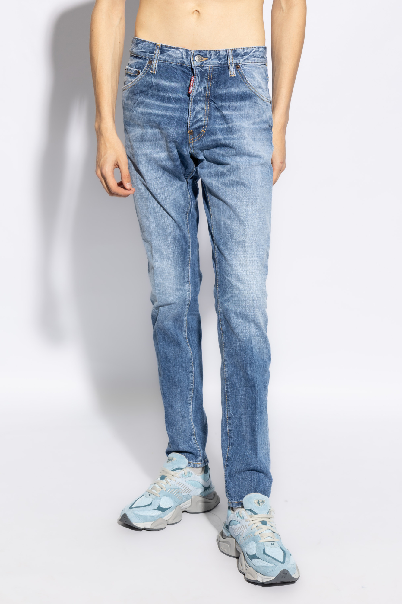 Shop Dsquared2 Cool Guy Mid-rise Slim-fit Jeans In Blue
