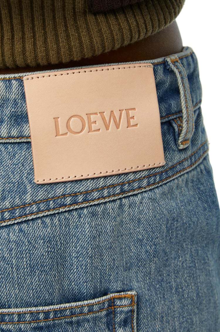 LOEWE DECONSTRUCTED JEANS IN DENIM
