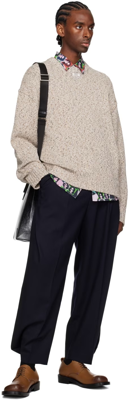 Ader Error Pullover Sweater In Gray