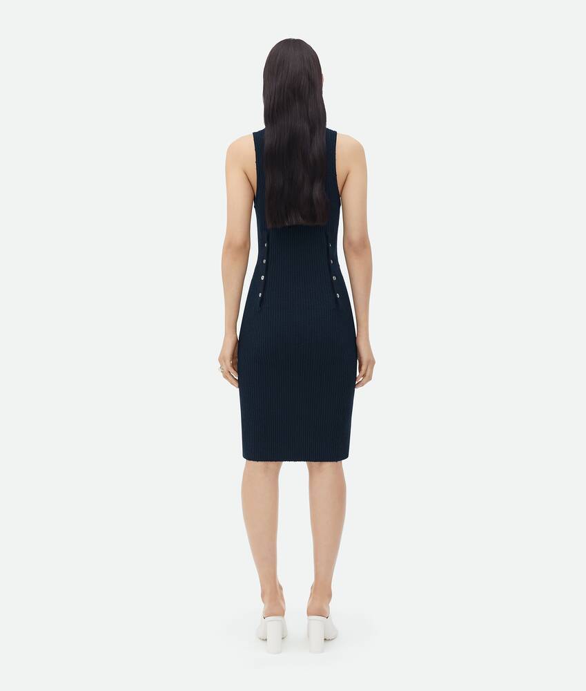 Bottega Veneta A Long Dress With A Slim Rib In Black