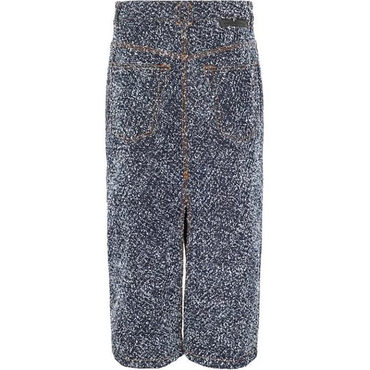 Stella Mccartney Slit Skirt In Gray
