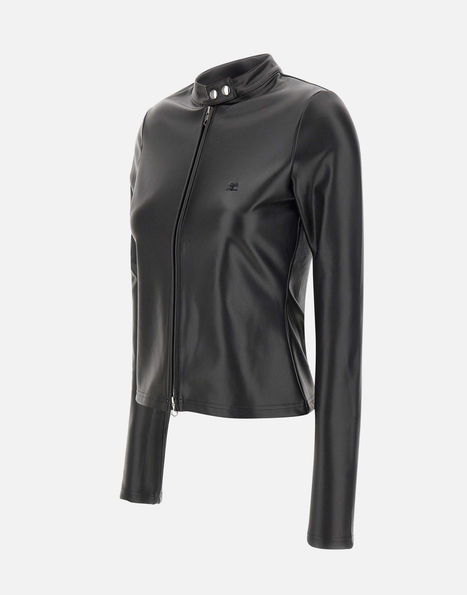 Courrèges Long-sleeved Casual Jacket In Black