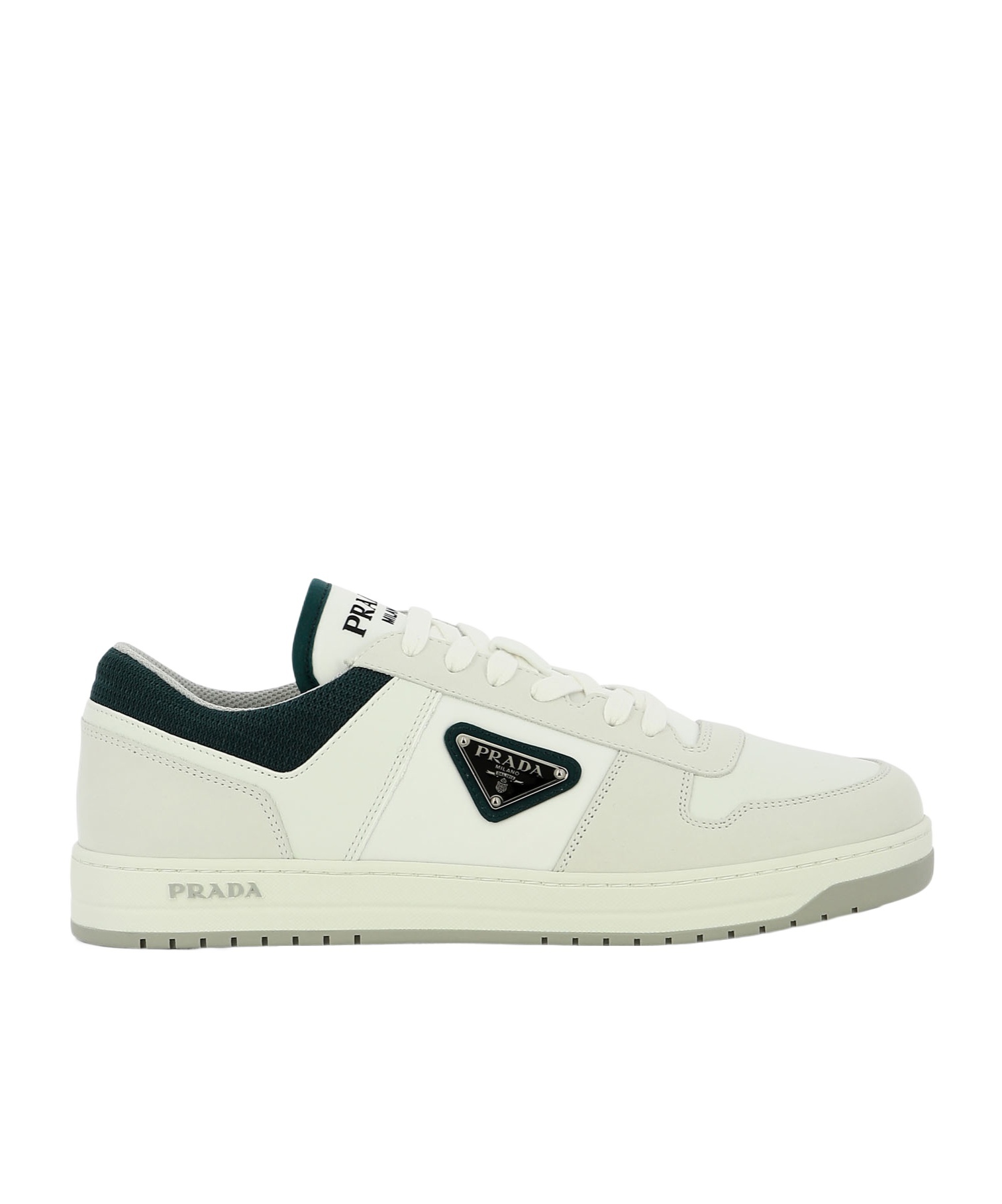 Prada Downtown Re-nylon Low-top Sneakers In White