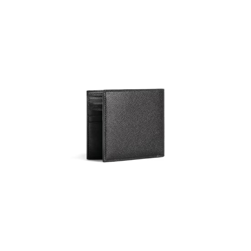 Balenciaga Men's Passport Square Folded Wallet In Black In Black