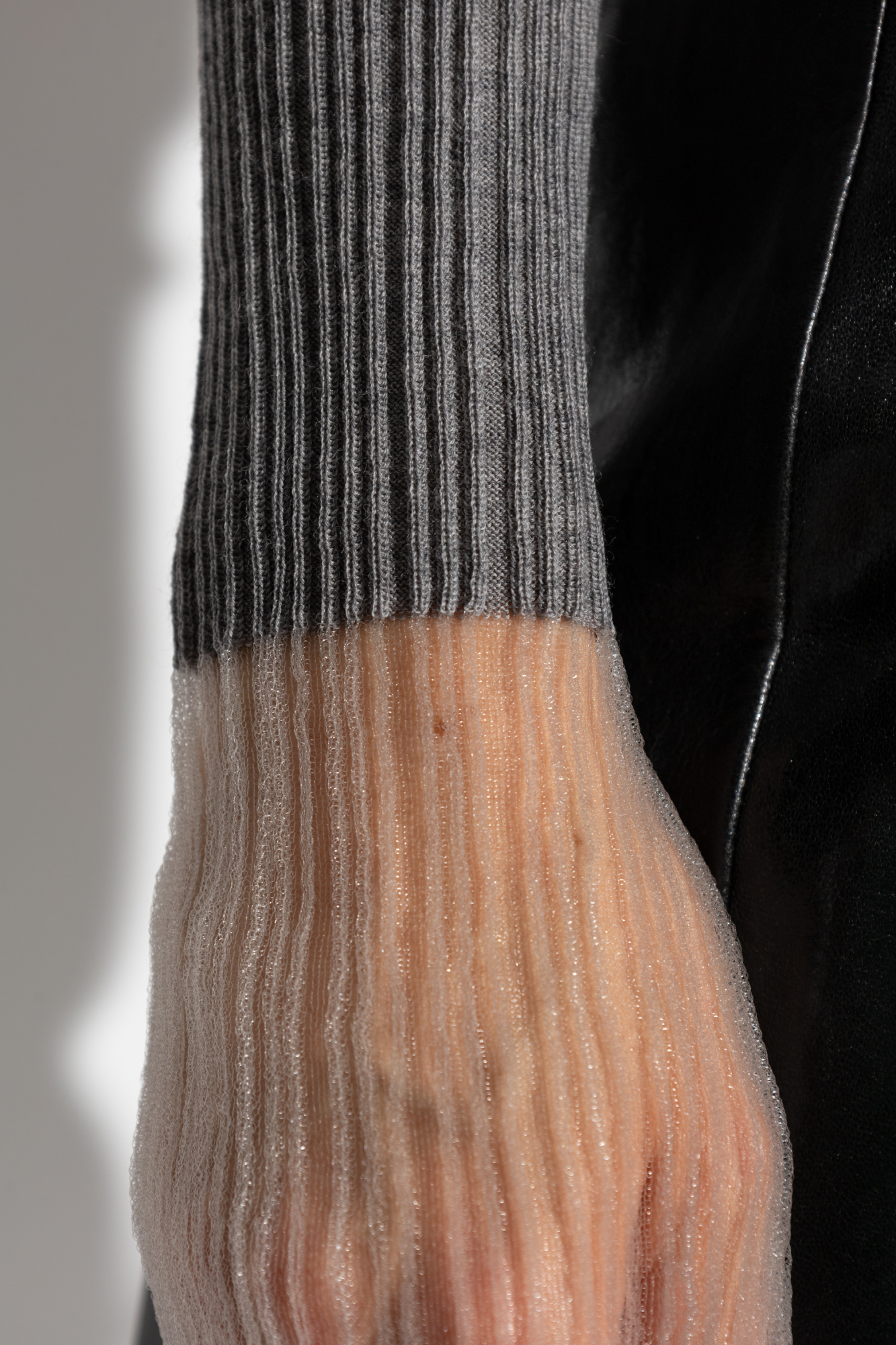 Sportmax Turtleneck Knitted Jumper In Gray