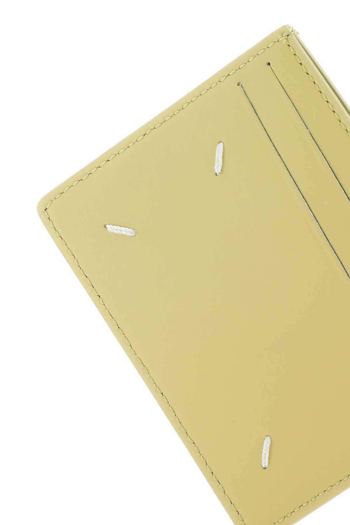 Shop Maison Margiela Six-pocket Slits Cardholder In Yellow