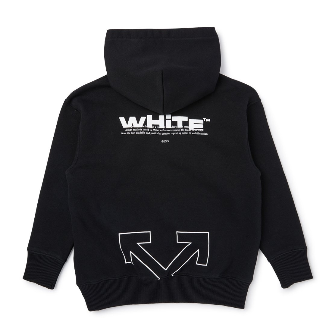 Off-white Hooded Sweatshirt In Black