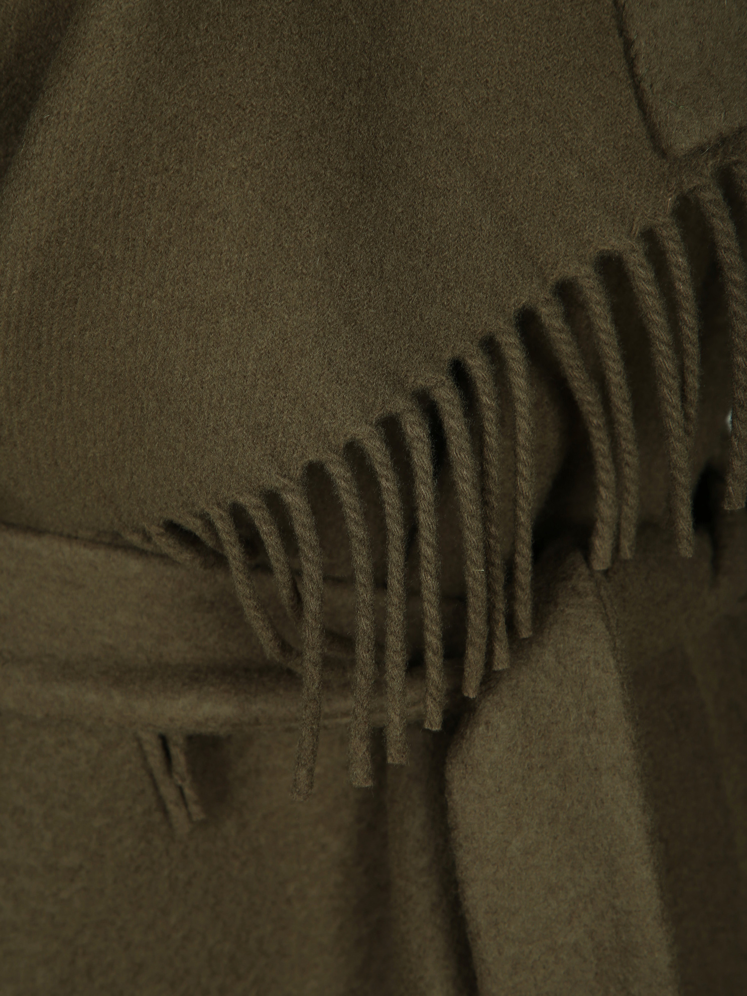 Iro Nicky Fringed Belted Coat In Green