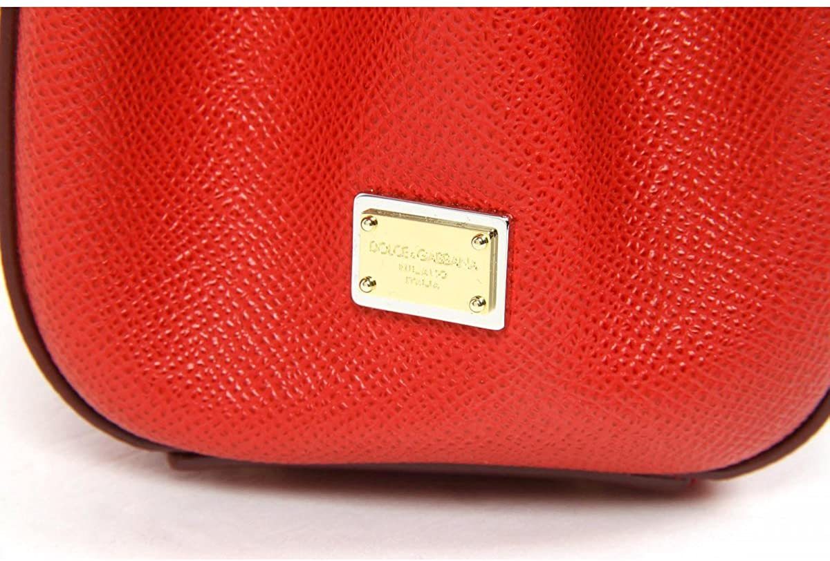 Dolce & Gabbana Logo Details Handbag In Red