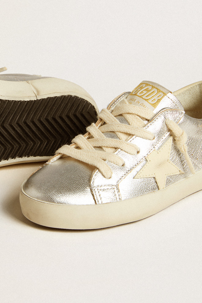 Golden Goose Laced Sneakers In Nude