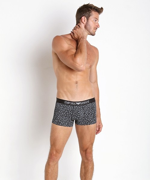 Emporio Armani Printed Boxer Underwear In Black
