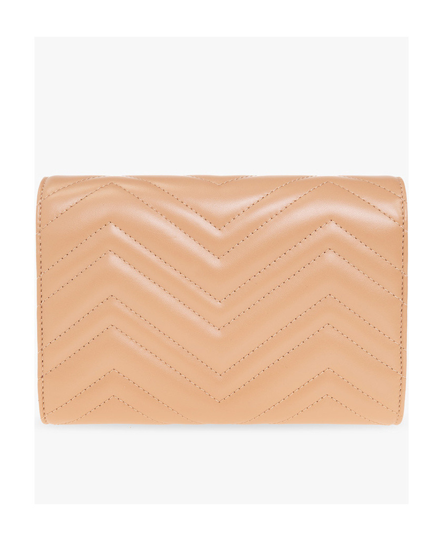 Gucci Marmont Leather Mini Bag In Nude