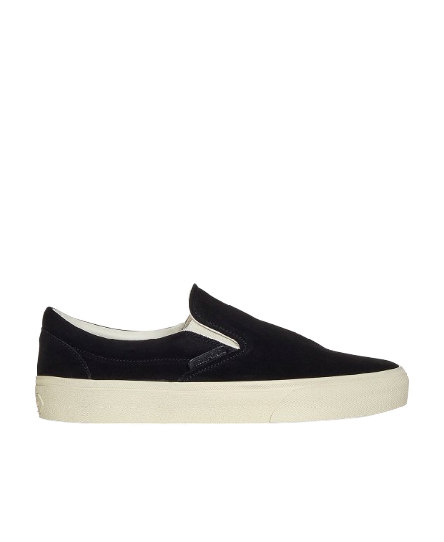 Tom Ford Suede Slip-on Sneakers In Nude