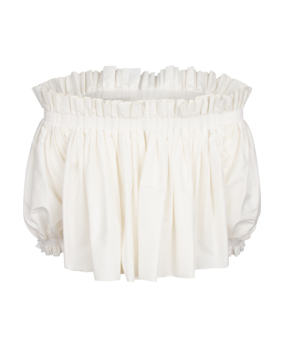 Dior Pleated Blouse In White