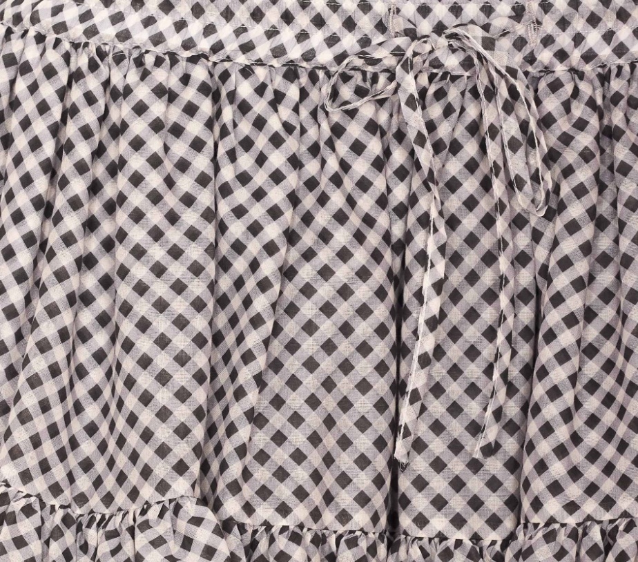 Aniye By Vichy Mini Vickie Check Mini Skirt In Gray