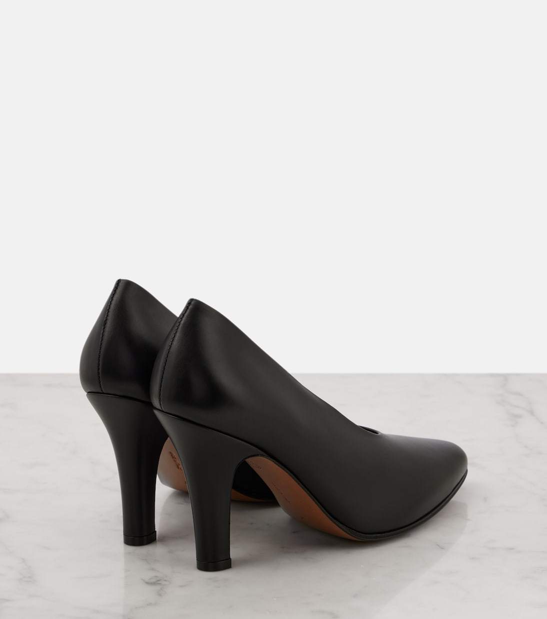 The Row Prudens 90 Leather Pumps In Multi