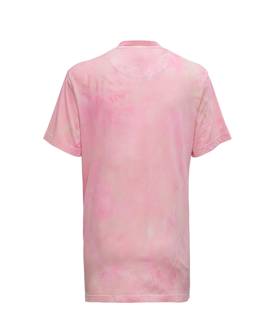 M Missoni Logo-print Round Neck T-shirt In Pink