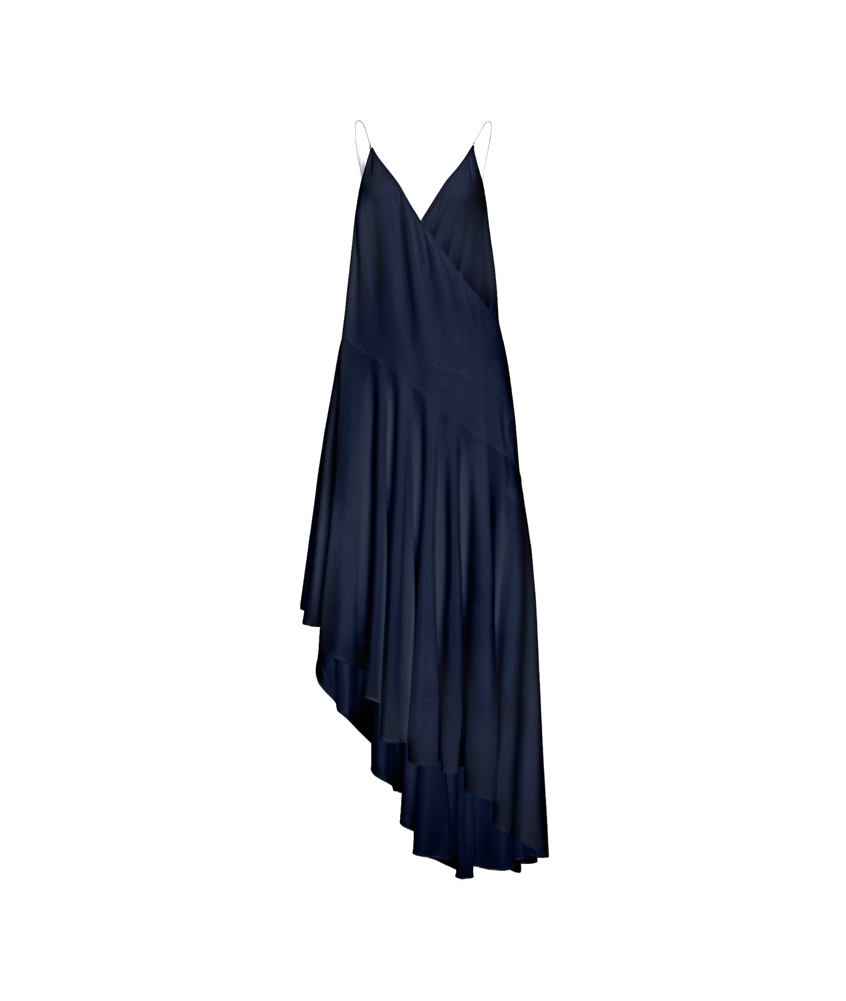 Alaïa Matte Jersey Asymmetrical Slip Dress In Black