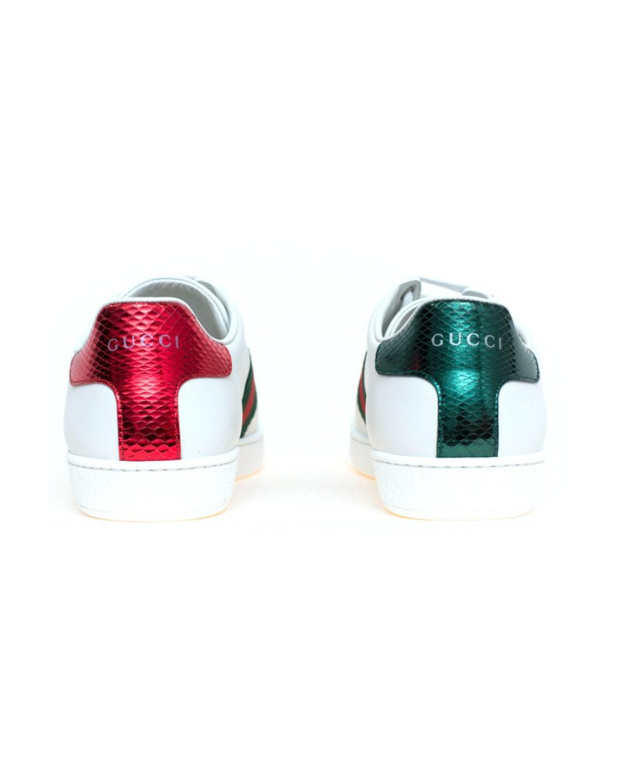 Gucci Safety Pin Casual Sports Shoes In White