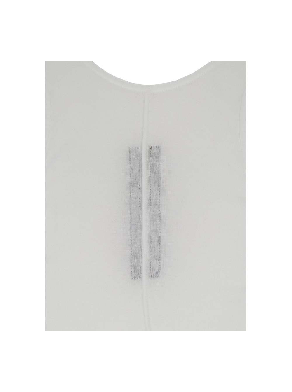 Rick Owens Drkshdw White Racerback Top With Oversize Band In White