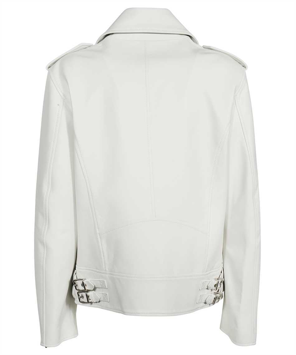Dsquared2 Leather Jacket In White