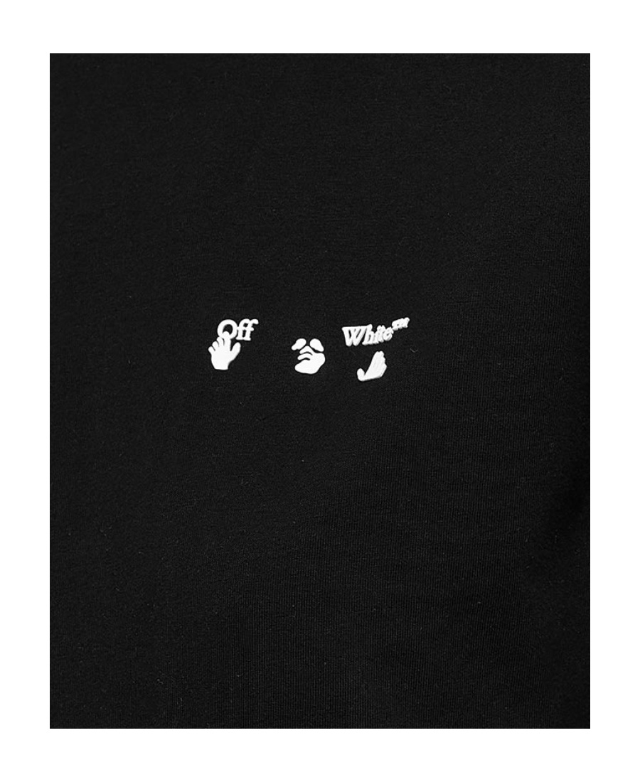 Off-white Logo-print T-shirt In Black