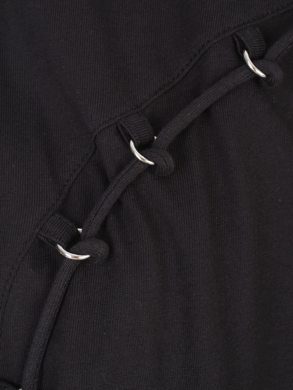 Dries Van Noten Broad Shoulder T-shirt In Black