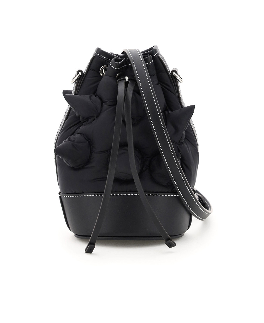 Moncler Black Riveted Shoulder Bag In Black