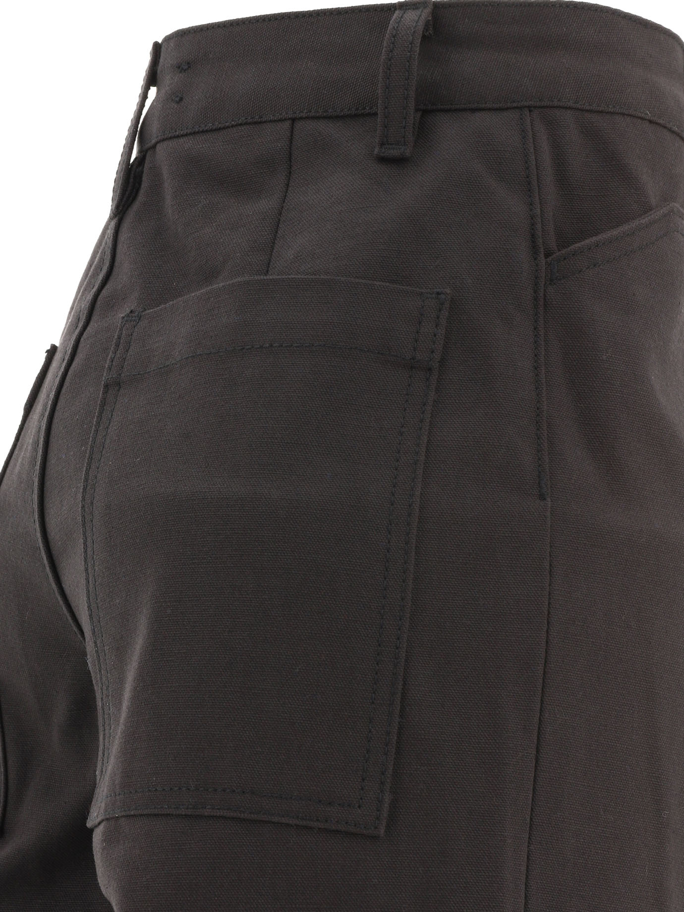Amiri Wide-leg Cotton Trousers In Black