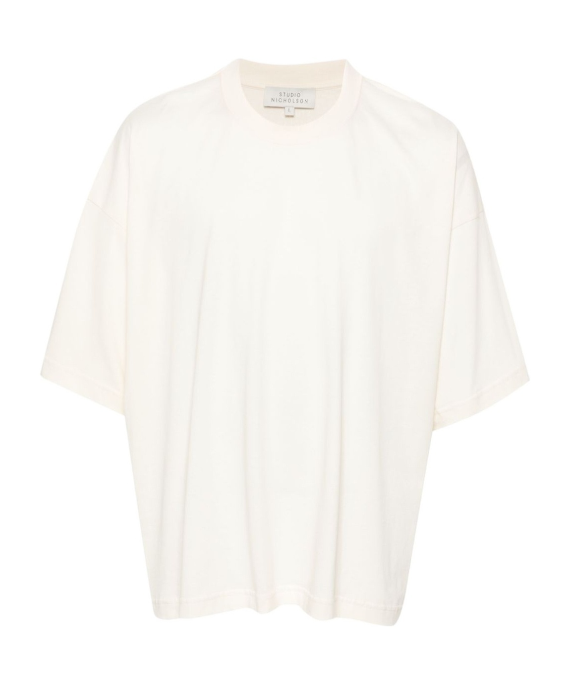 Studio Nicholson Basic Round Neck Short Sleeve T-shirt In White