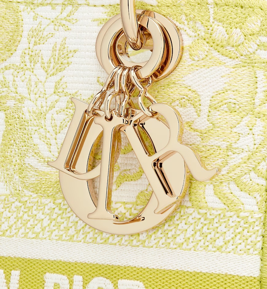 Dior Medium Iviera Lady D-lite Shoulder Bag In Nude