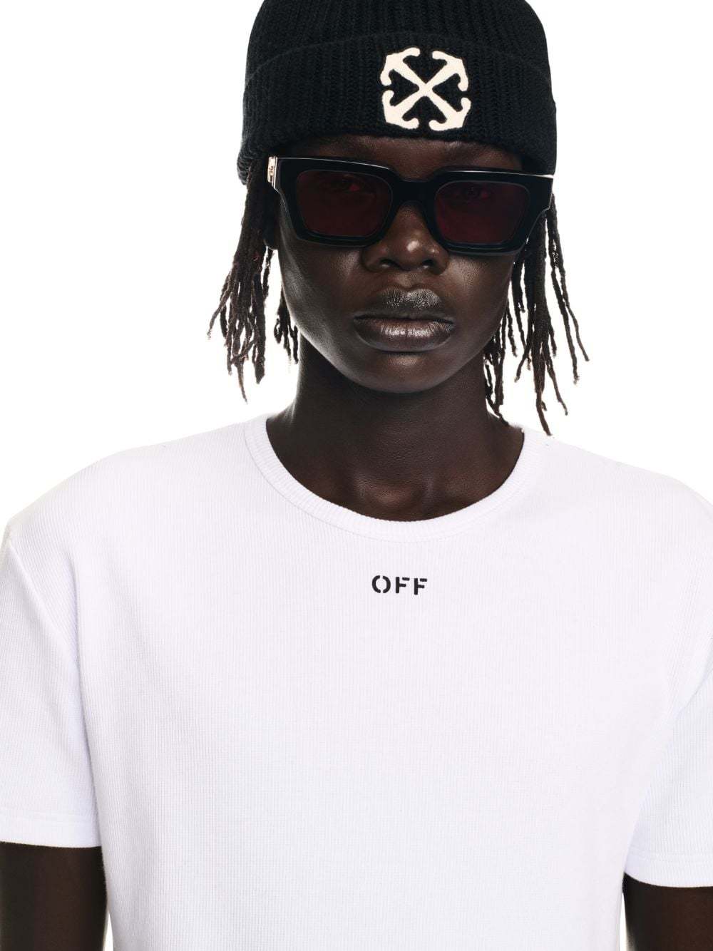 Off-white Thinkman Arrow Skate Logo Tee In White
