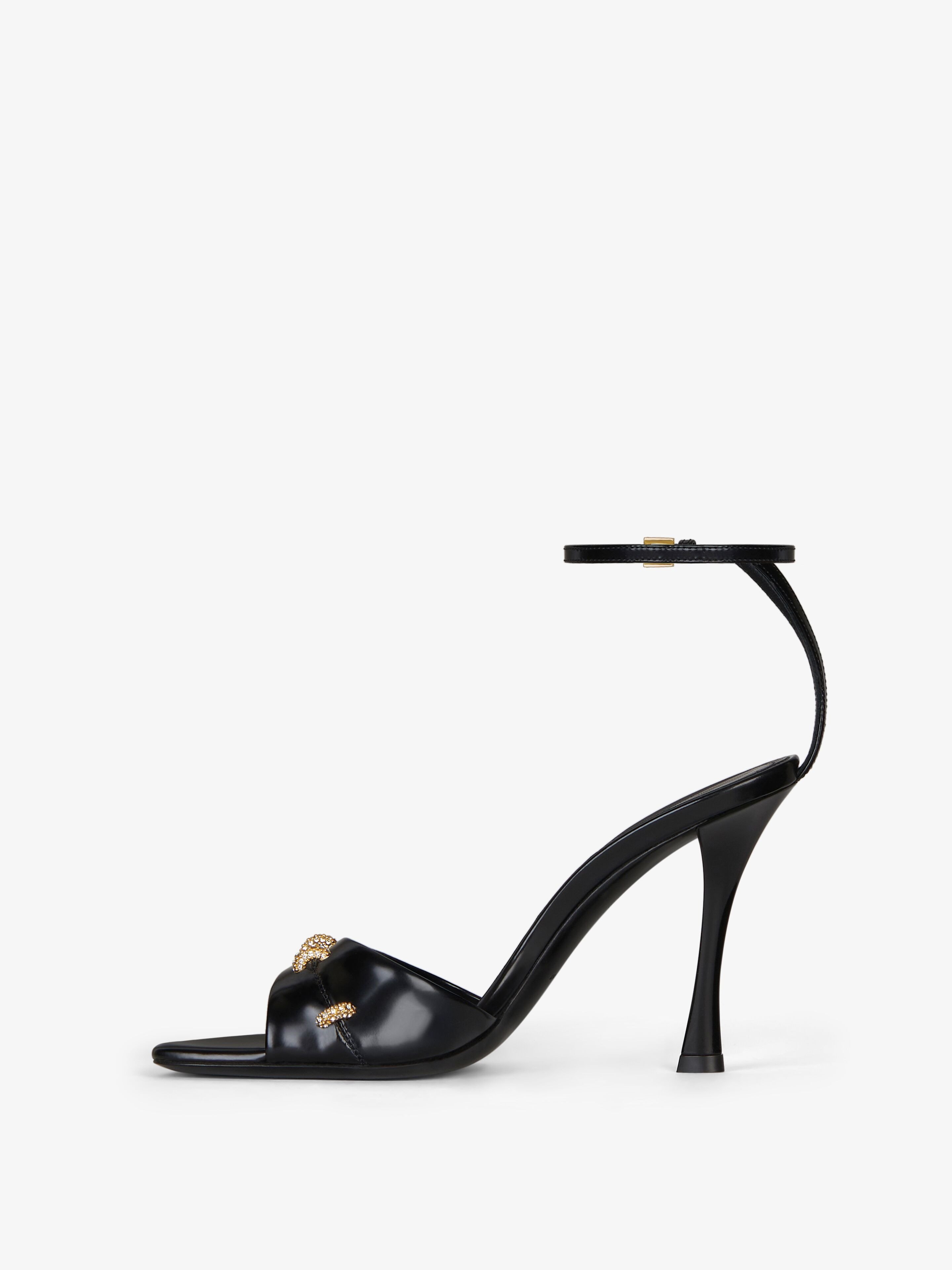 Givenchy 100mm Crystal-embellished Sandals In Black
