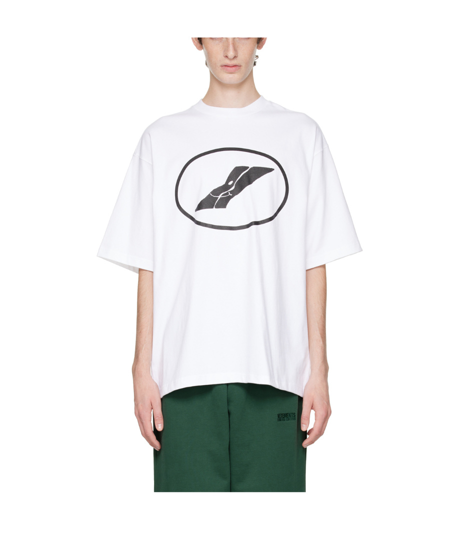 We11 Done Logo-print Cotton T-shirt In White
