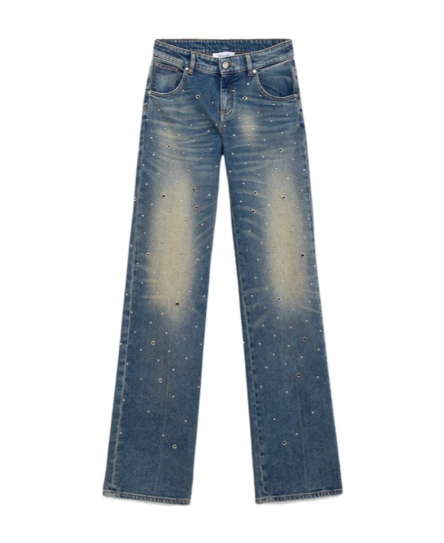 Blumarine Imitation Old Jeans In Blue