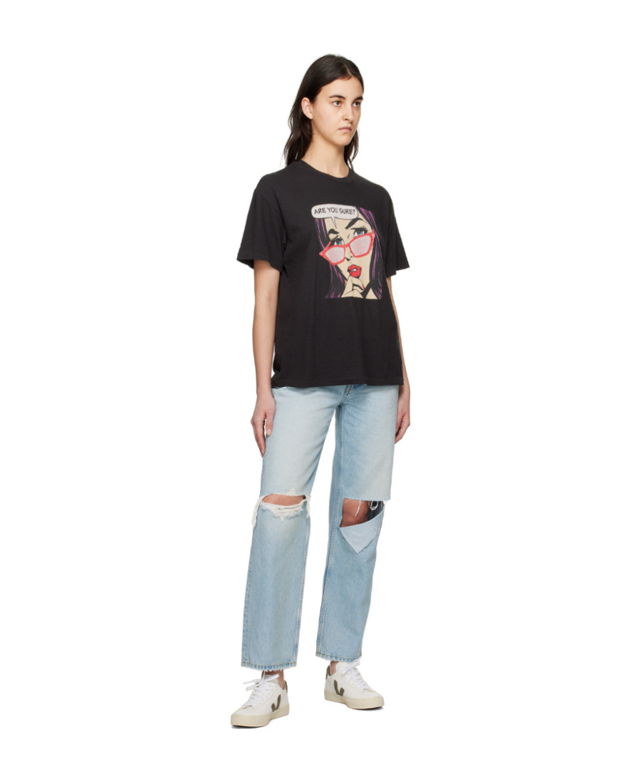 Re/done Ripped-detail Straight-leg Jeans In Blue
