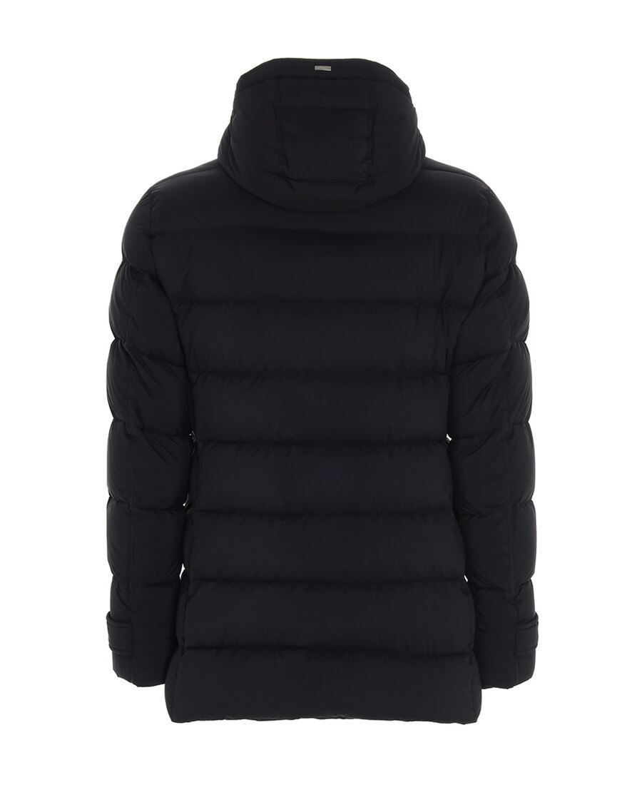 Herno Flap Pockets Padded Coat In Black