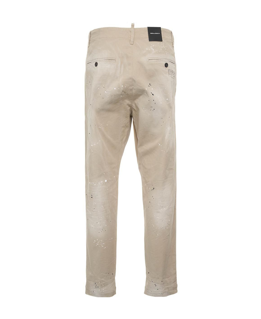 Shop Dsquared2 Stamped Hybrid Tapered-leg Trousers In Gray