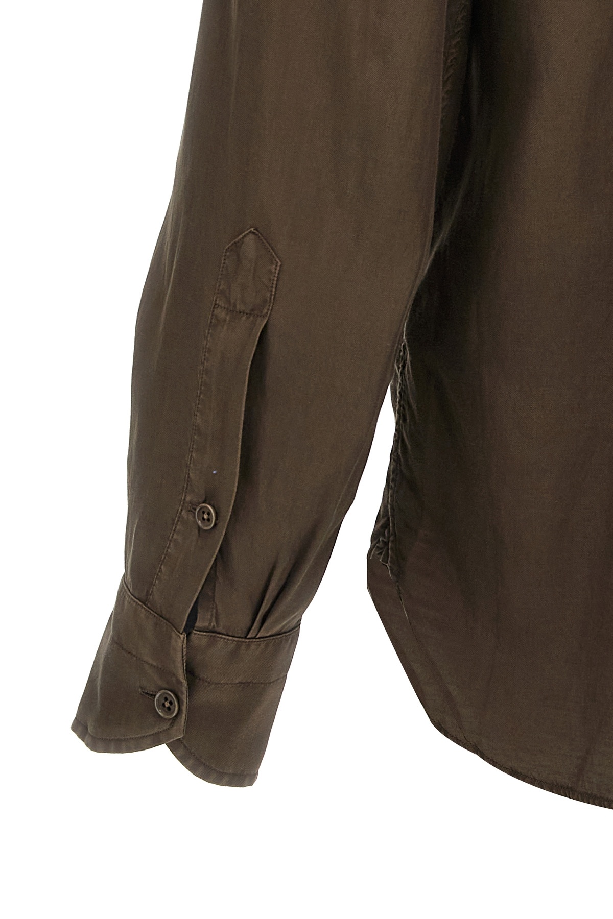 Shop Tom Ford Twill Shirt In Green