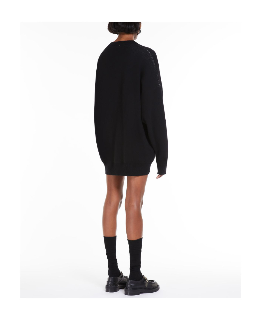 SPORTMAX INTARSIA-KNIT WOOL-BLEND JUMPER DRESS