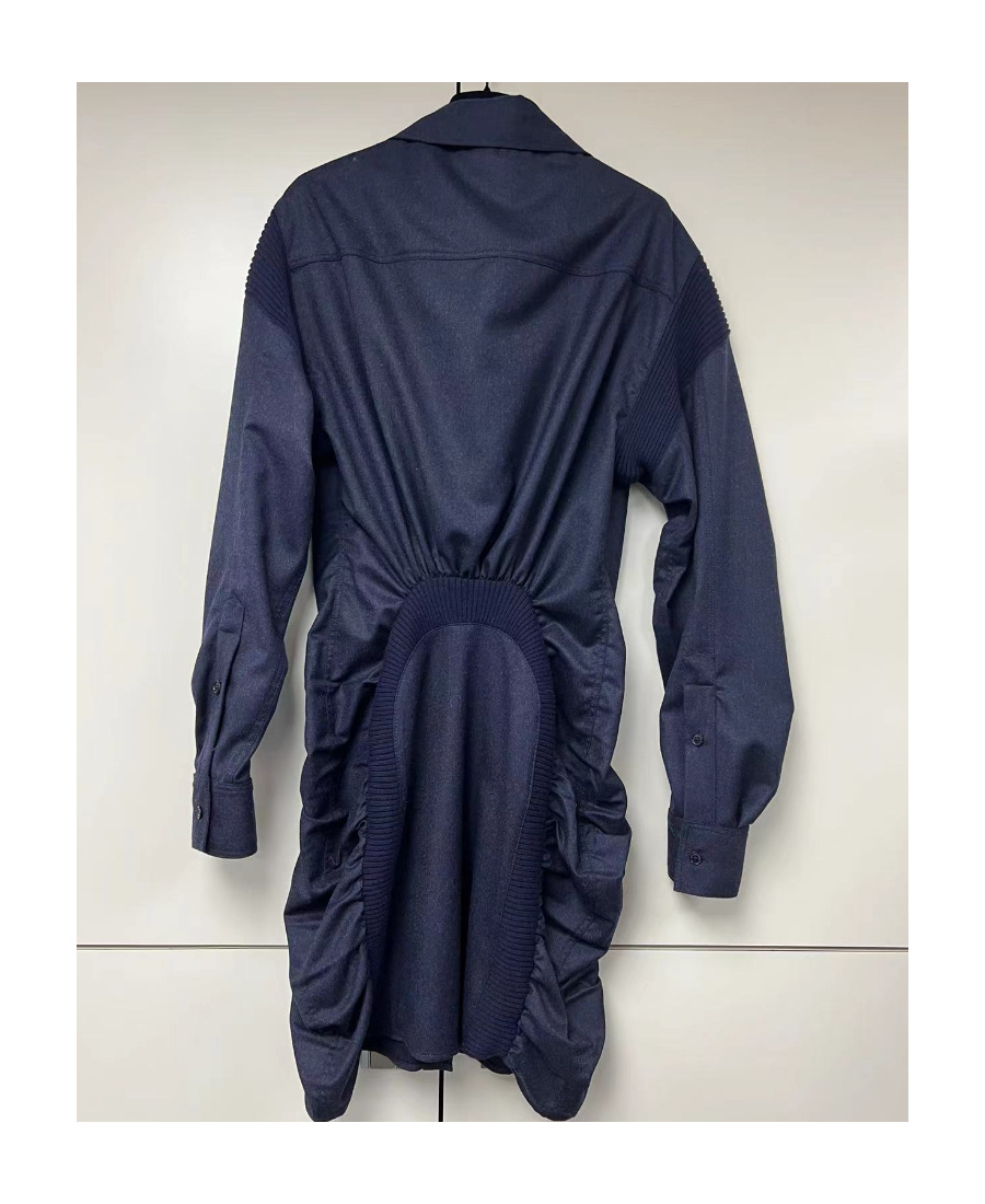 Stella Mccartney Button Dress In Blue