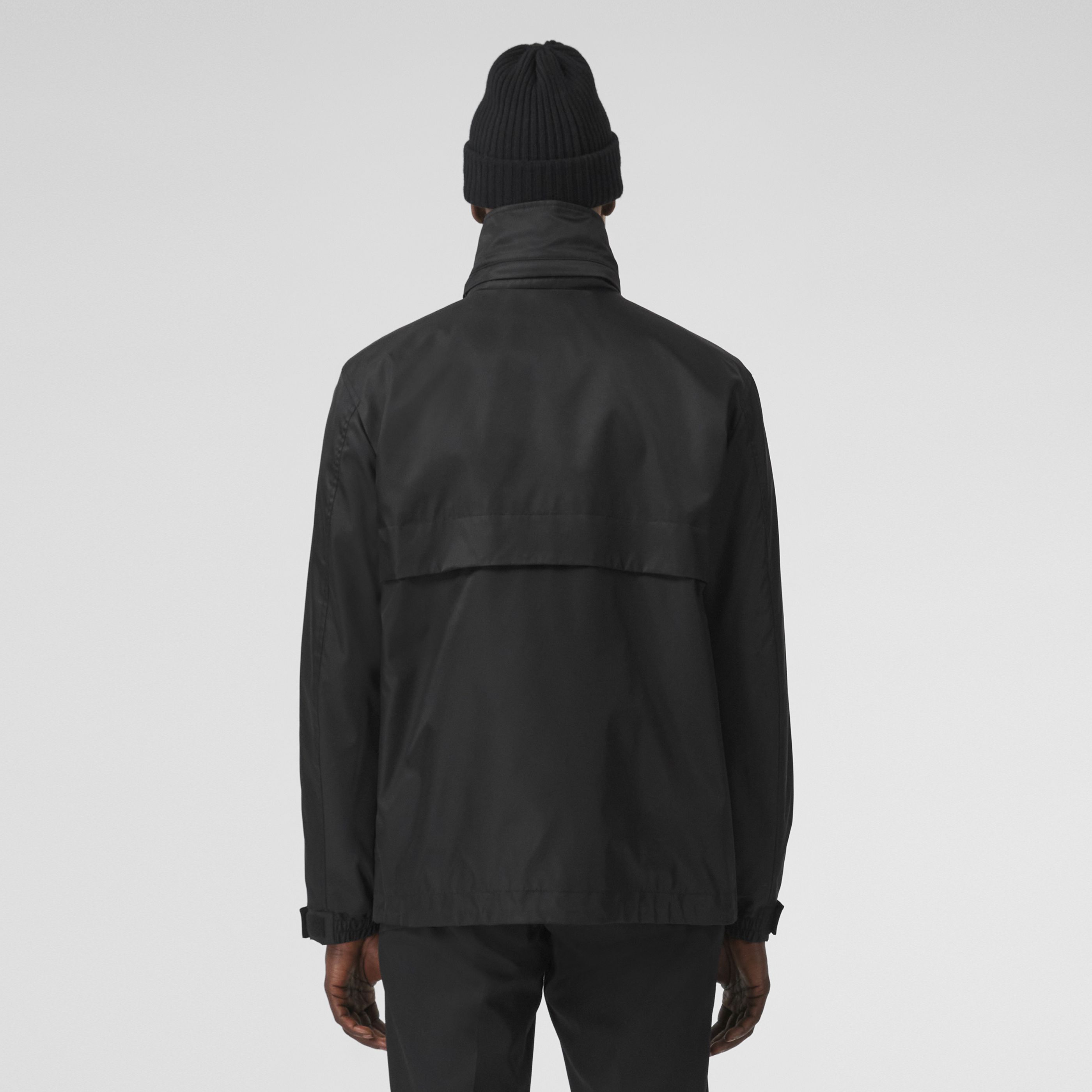 Burberry Monogram Motif Lightweight Jacket In Black