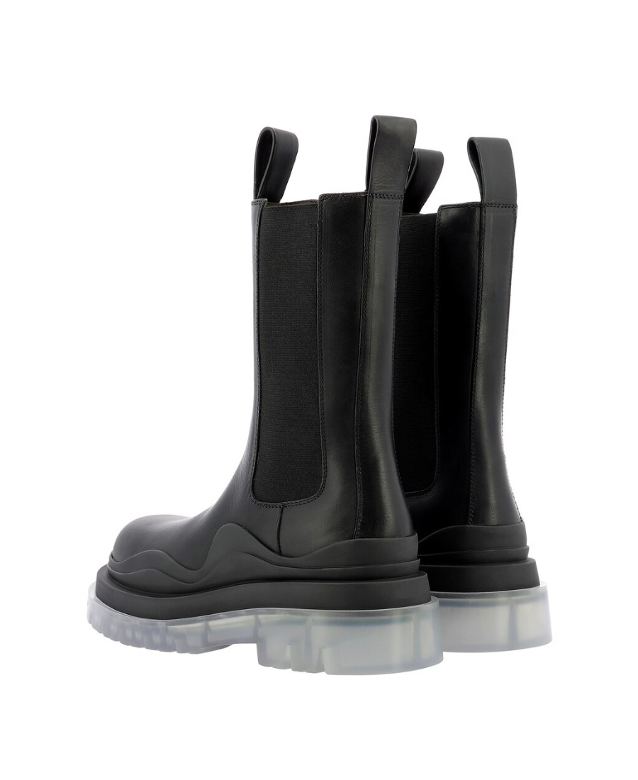 Bottega Veneta Bv Tire Boots In Black