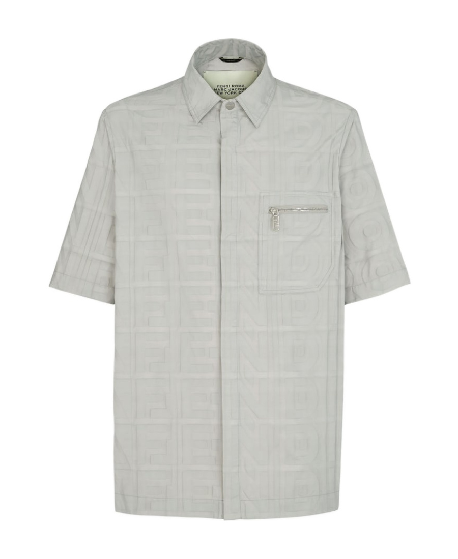 Fendi Straight Shirt In Gray