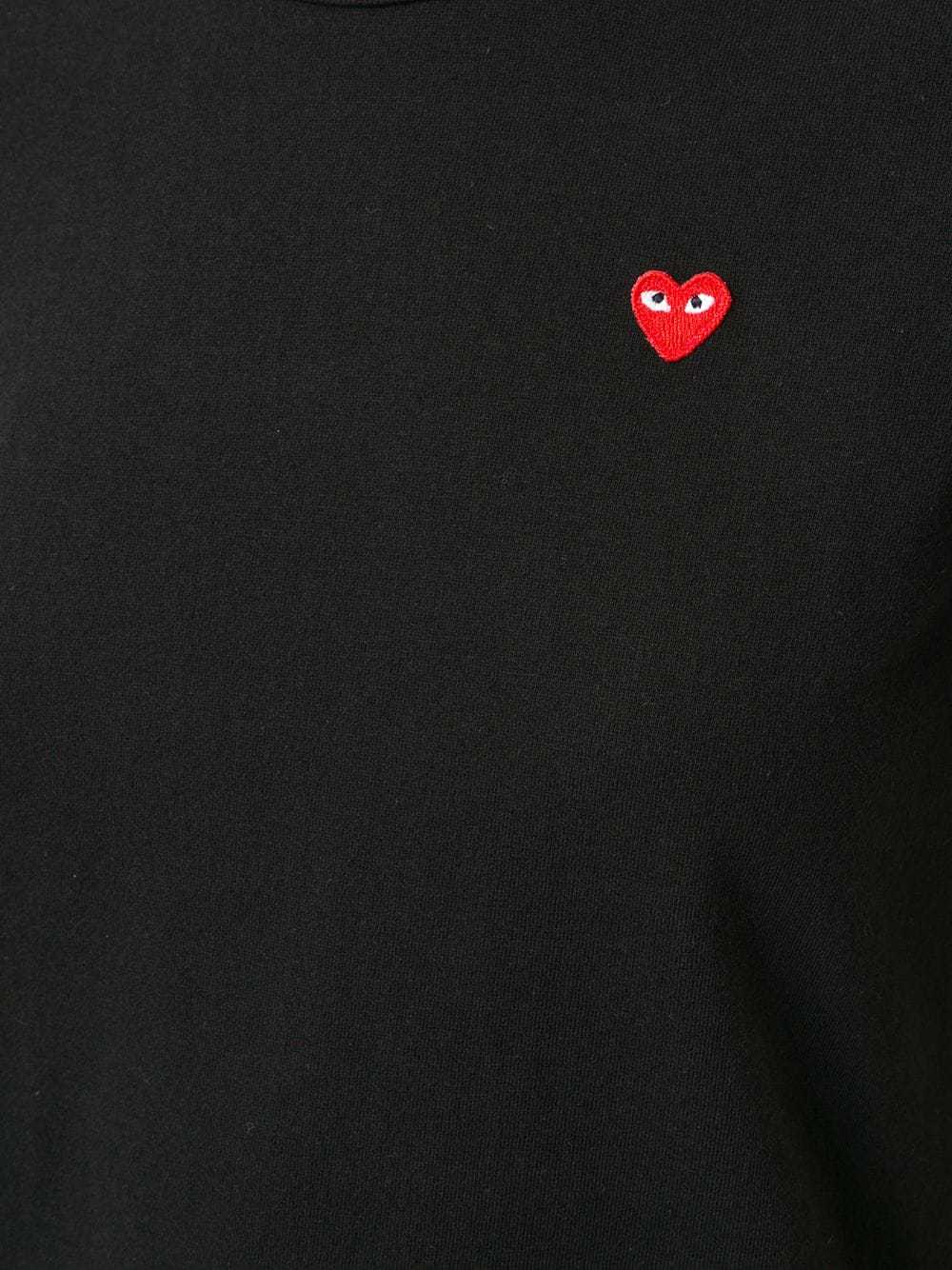 Comme Des Garçons Play Logo-patch T-shirt In Black